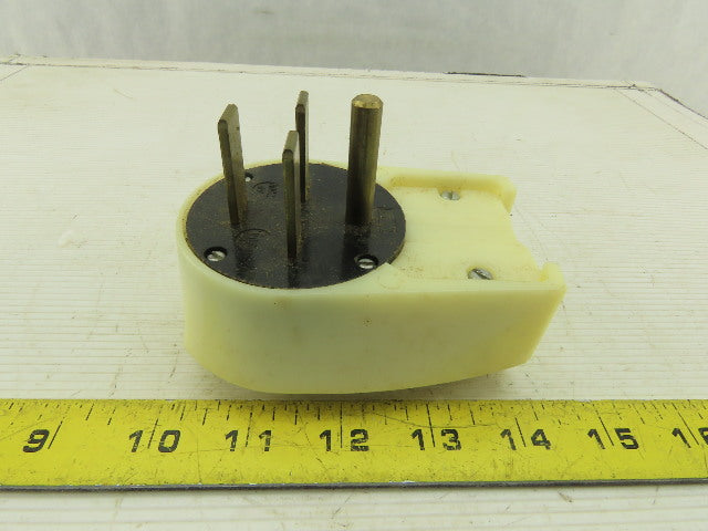 3 Pole 4 Wire 250V 30A Straight Blade Grounding Plug