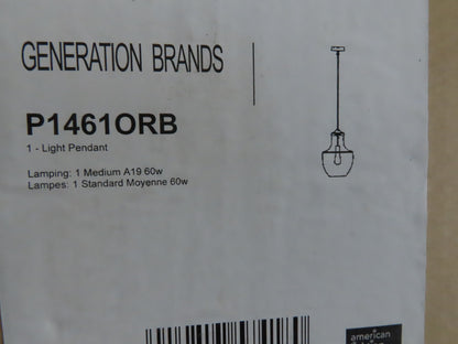 Generation Brands P1461ORB Sea Gull Lighting Baylor Pendant Bronze Light Fixture