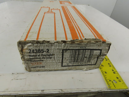 Sylvania F40DSGN50 40W T12 5000k Full Spectrum Fluorescent Light Bulb Lot of 8