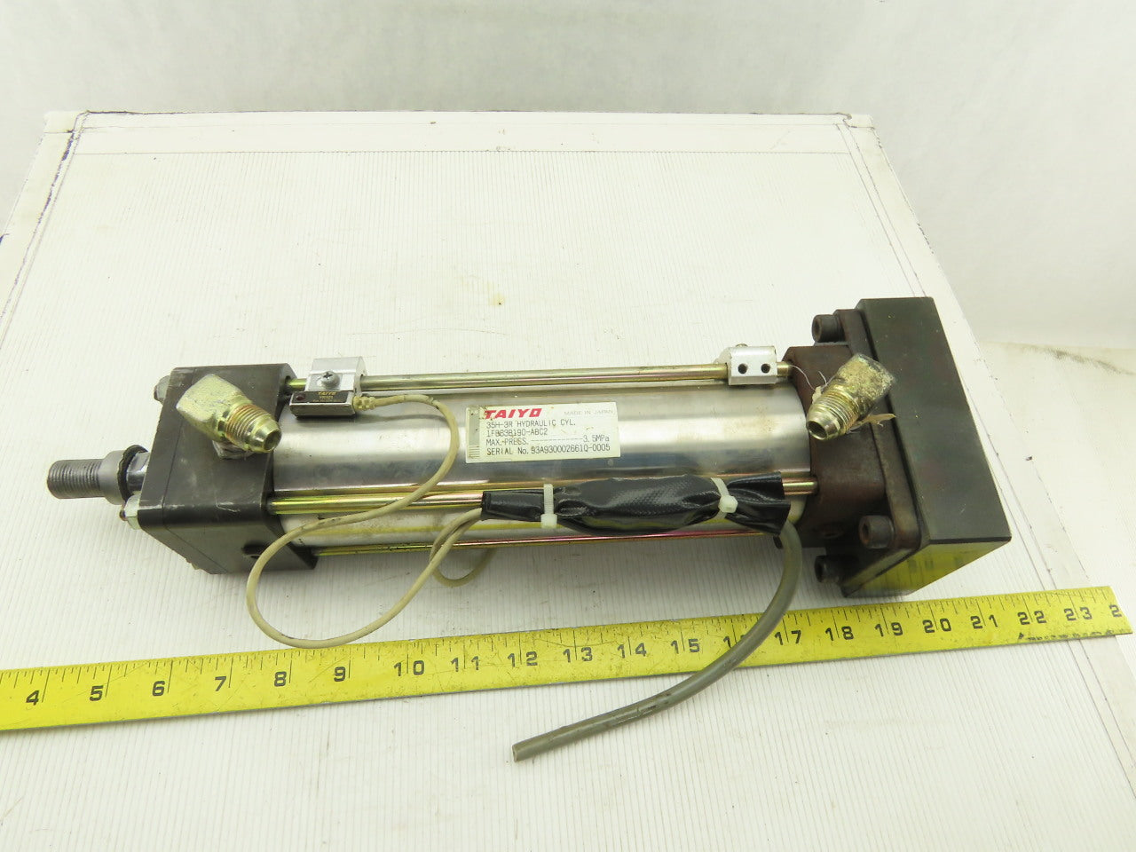 Taiyo 35H-3R 1FB63B190-ABC2 63mm Bore 190mm Stroke Dbl Acting Hydraulic Cylinder