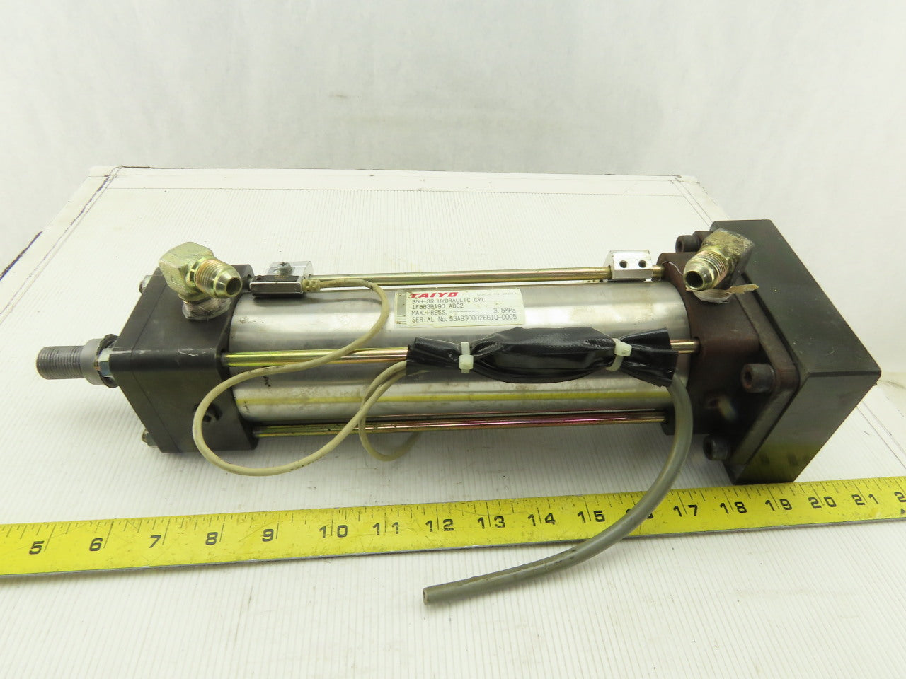 Taiyo 35H-3R 1FB63B190-ABC2 63mm Bore 190mm Stroke Dbl Acting Hydraulic Cylinder