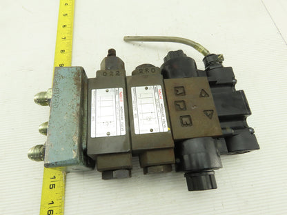 Nachi SL-G01-C6-R-C1-30 Hydraulic Solenoid Valve Check Regulator Assembly 110V