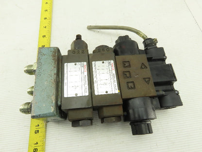 Nachi SL-G01-C6-R-C1-30 Hydraulic Solenoid Valve Check Regulator Assembly 110V