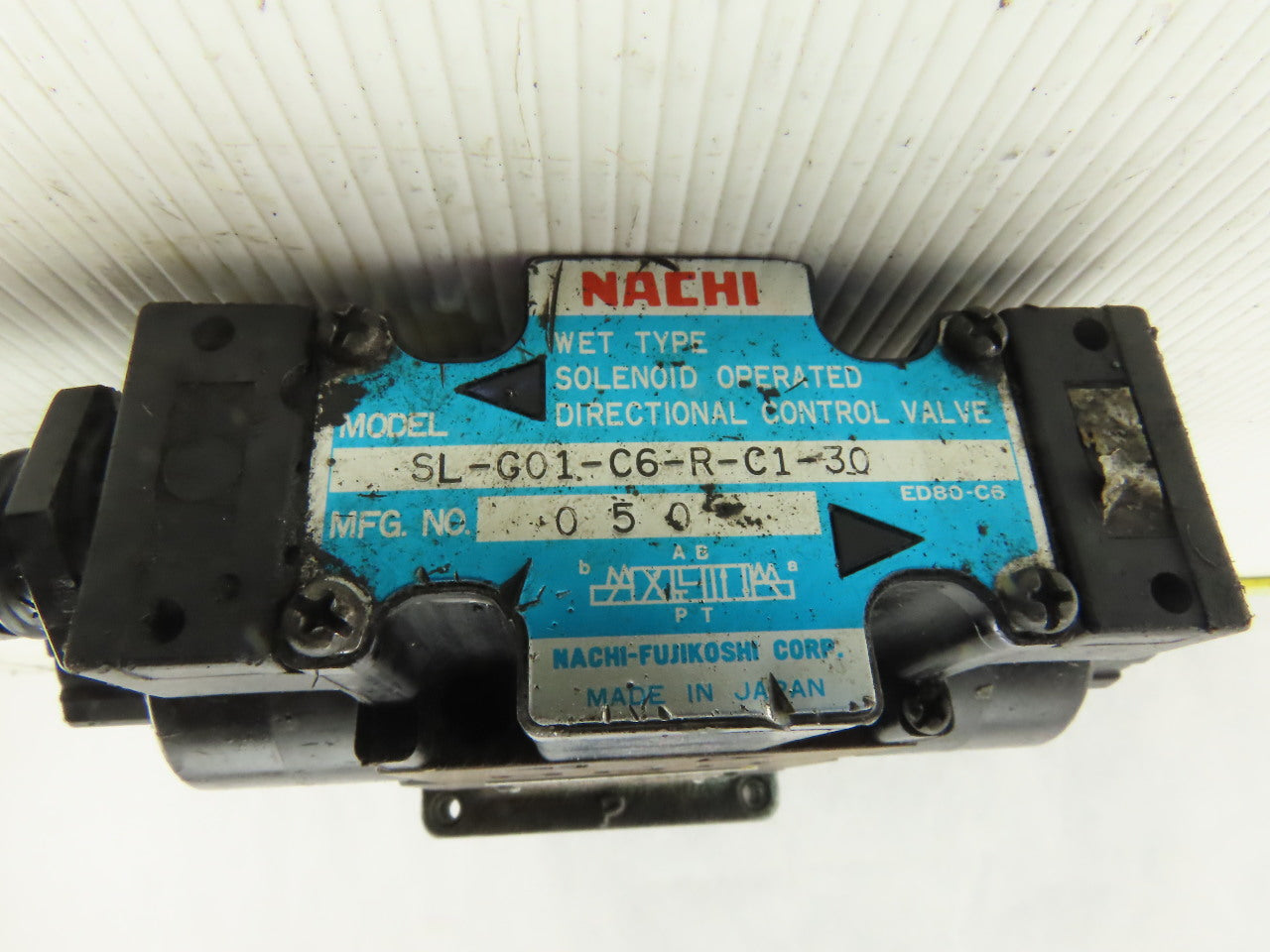 Nachi SL-G01-C6-R-C1-30 Hydraulic Solenoid Valve Check Regulator Assembly 110V