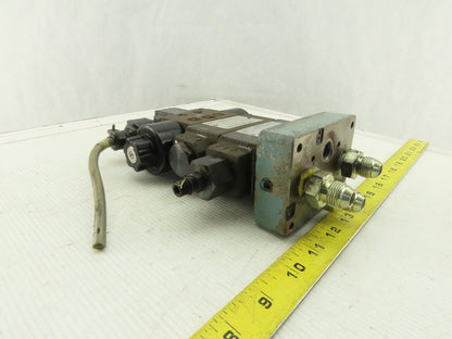 Nachi SL-G01-C6-R-C1-30 Hydraulic Solenoid Valve Check Regulator Assembly 110V