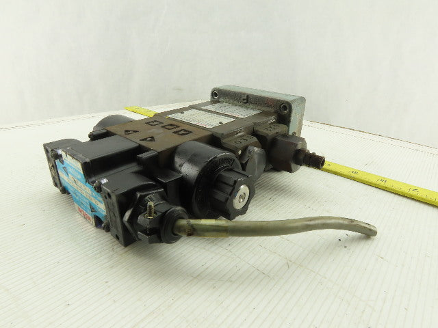 Nachi SL-G01-C6-R-C1-30 Hydraulic Solenoid Valve Check Regulator Assembly 110V