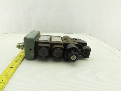 Nachi SL-G01-C6-R-C1-30 Hydraulic Solenoid Valve Check Regulator Assembly 110V