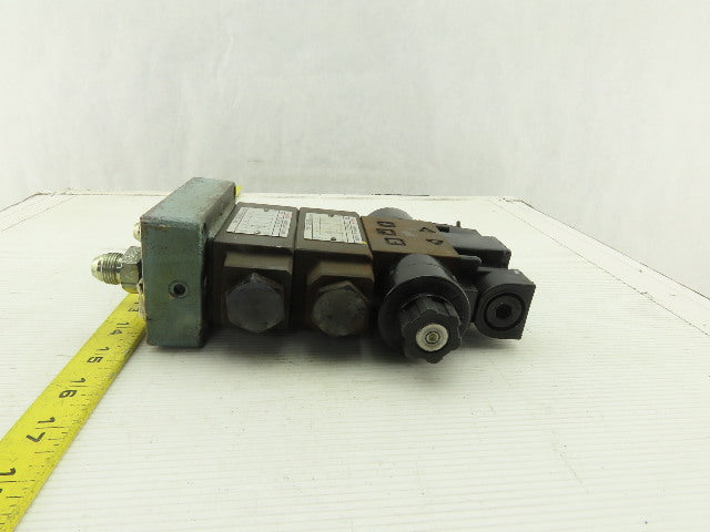 Nachi SL-G01-C6-R-C1-30 Hydraulic Solenoid Valve Check Regulator Assembly 110V