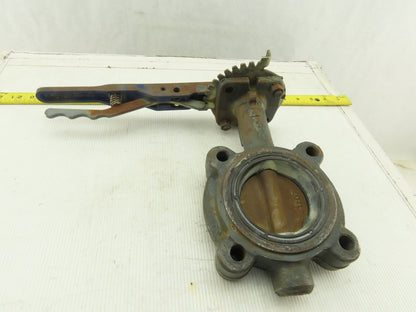 2-1/2" 4 Lug Mount Butterfly Valve Lot Of 2