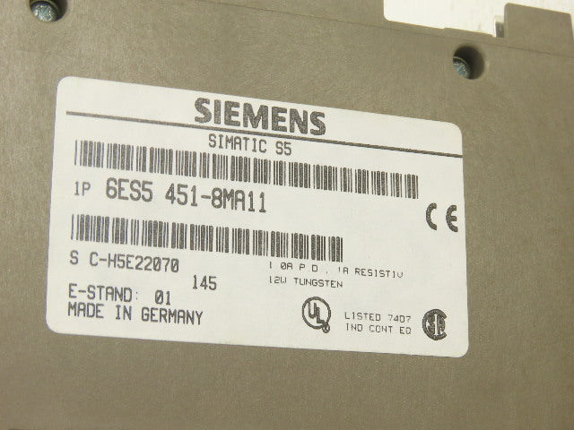 Siemens 6E5S 451-8MA11 8x24V DC/1A Digital Output Card