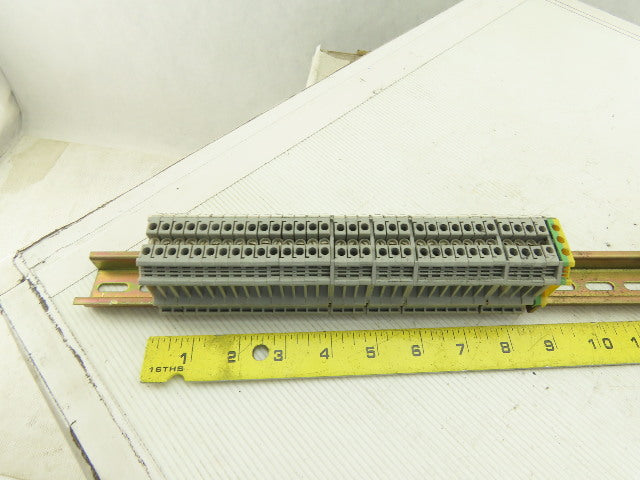Typ UK4 600V25A 28-12AWG Single Pole Wire Terminal Blocks Lot Of 54