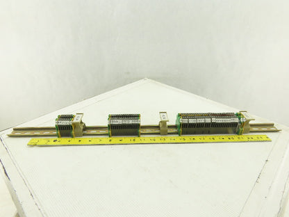 700-900V Terminal Block & Ground Block Din Rail Assembly Lot Of 55