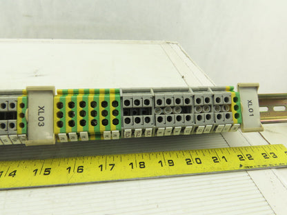Phoenix Contact USLKG 4 UK4 800V 25A 28-12AWG Wire Terminal Block Lot Of 70