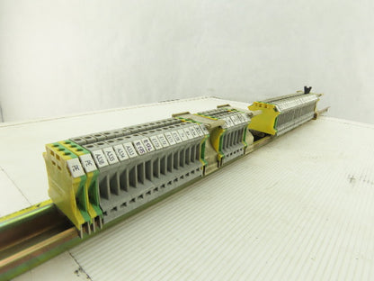 Typ UK4 750V 25A 28-12AWG Wire Terminal Blocks Lot Of 46