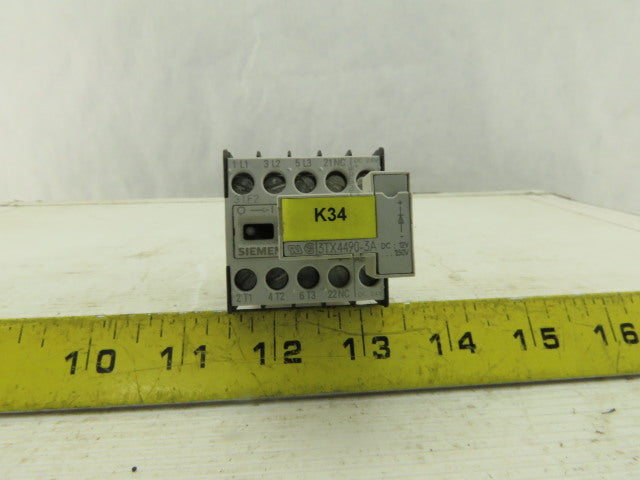 Siemens 3TF2001-0BB4 16A 600V Contactor 24VDC Coil Lot Of 2