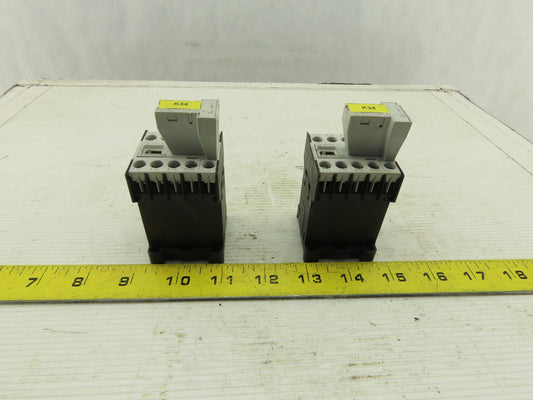 Siemens 3TF2001-0BB4 16A 600V Contactor 24VDC Coil Lot Of 2