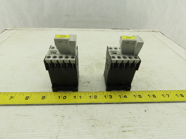Siemens 3TF2001-0BB4 16A 600V Contactor 24VDC Coil Lot Of 2