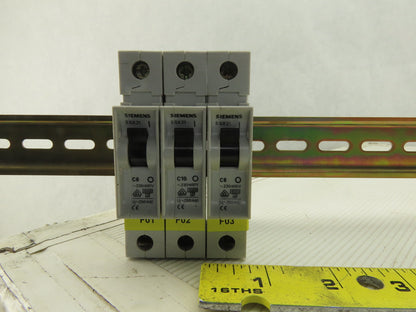 Siemens 3VU1300-1ME00 Din Rail Circuit Breaker 0.4-0.6A And 1-1.6A Trip Lot Of 8