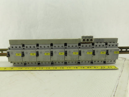 Siemens 3VU1300-1ME00 Din Rail Circuit Breaker 0.4-0.6A And 1-1.6A Trip Lot Of 8