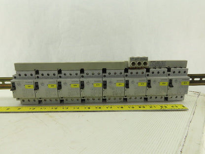 Siemens 3VU1300-1ME00 Din Rail Circuit Breaker 0.4-0.6A And 1-1.6A Trip Lot Of 8