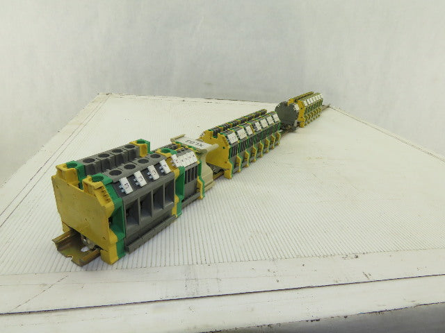 Wieland WK2.5/U 600V 24-12AWG Single Pole Terminal Block Strip Lot Of 55