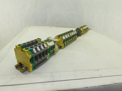Wieland WK2.5/U 600V 24-12AWG Single Pole Terminal Block Strip Lot Of 55