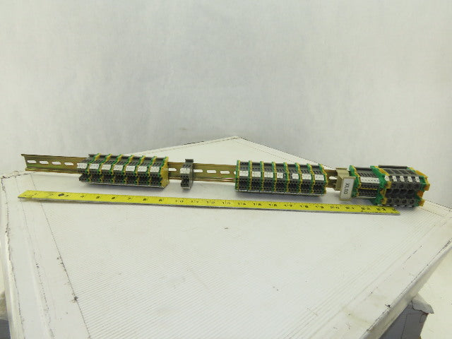 Wieland WK2.5/U 600V 24-12AWG Single Pole Terminal Block Strip Lot Of 55