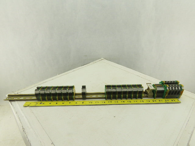 Wieland WK2.5/U 600V 24-12AWG Single Pole Terminal Block Strip Lot Of 55