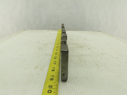 3-1/4" x 2-1/2" Slotted Steel Floor Machine Table Shim 1/2" Thick Lot Of 4