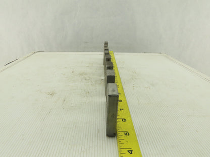 3-1/4" x 2-1/2" Slotted Steel Floor Machine Table Shim 1/2" Thick Lot Of 4