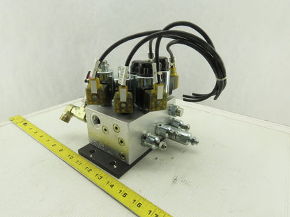 Hydac 5 Solenoid Operated Hydraulic Regulated Manifold Check Assembly 24VDC