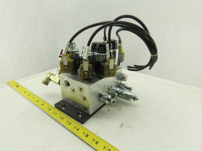 Hydac 5 Solenoid Operated Hydraulic Regulated Manifold Check Assembly 24VDC