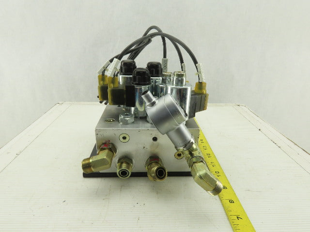 Hydac 5 Solenoid Operated Hydraulic Regulated Manifold Check Assembly 24VDC