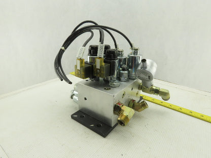 Hydac 5 Solenoid Operated Hydraulic Regulated Manifold Check Assembly 24VDC