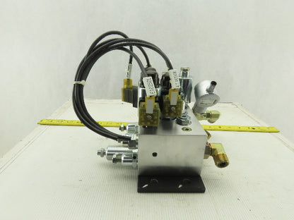 Hydac 5 Solenoid Operated Hydraulic Regulated Manifold Check Assembly 24VDC
