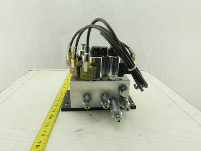 Hydac 5 Solenoid Operated Hydraulic Regulated Manifold Check Assembly 24VDC