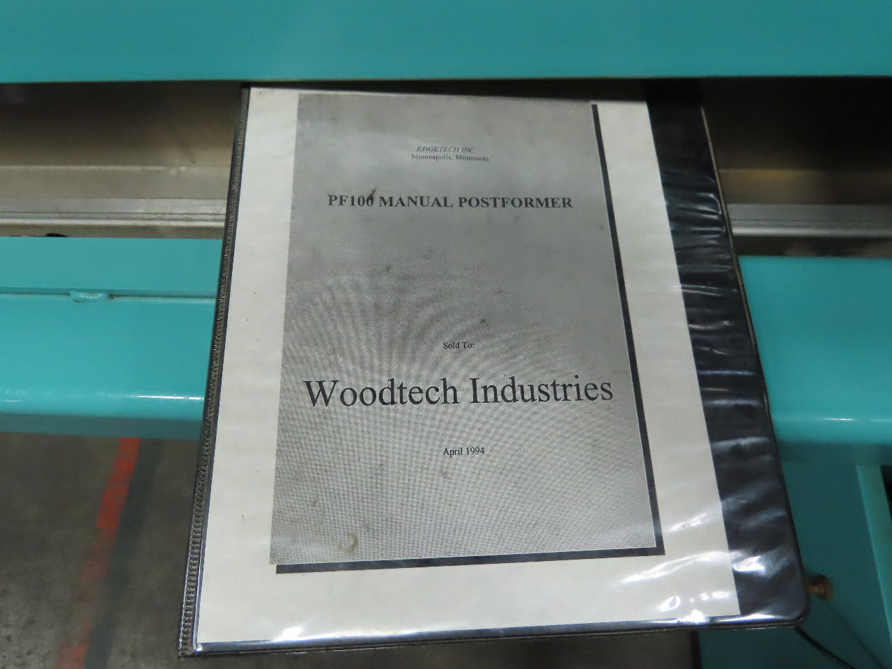 Edgetech PF100 1/2-2" Thick x 8' Manual Wood Edge Finishing Postformer