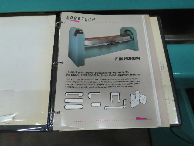 Edgetech PF100 1/2-2" Thick x 8' Manual Wood Edge Finishing Postformer