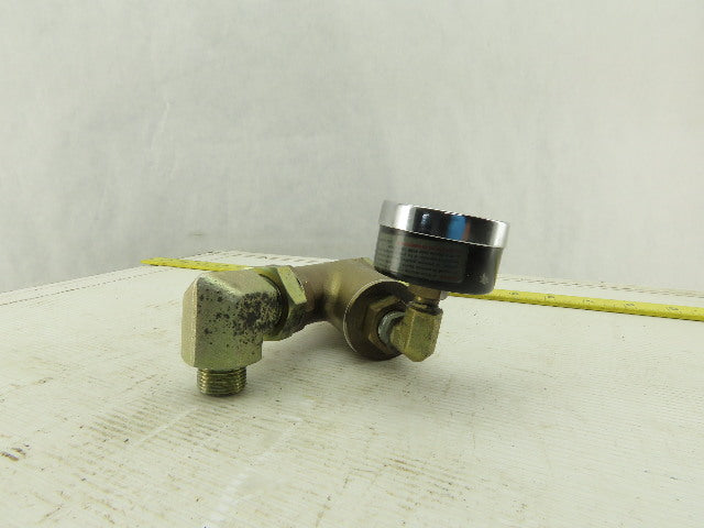 3/4" Brass Y-Strainer With 2-30 IN.Hg Filter Condition Indicator