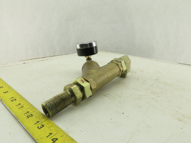 3/4" Brass Y-Strainer With 2-30 IN.Hg Filter Condition Indicator