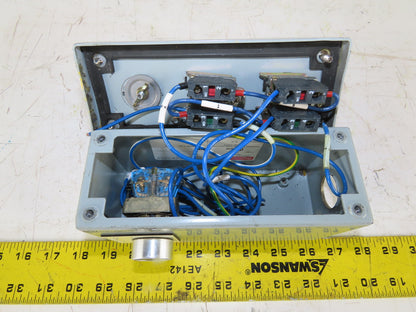 Hoffman E3BPGXM 7" x 2-1/2" x 3-1/2" Push Button Electrical Enclosure