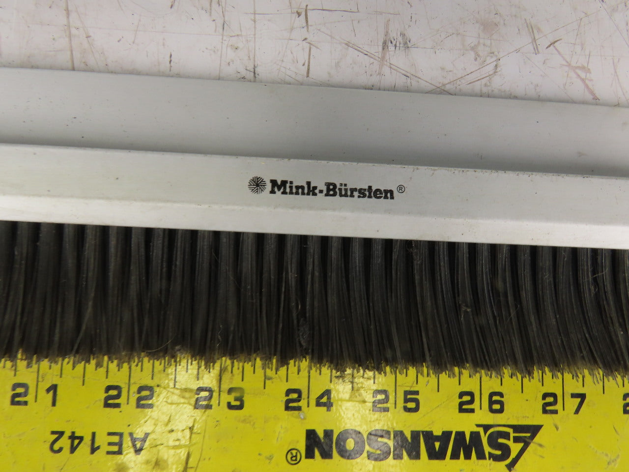 Mink Bursten 17-3/4" Nylon Bristle Brush Strip 1-1/2" Wide Lot Of 2