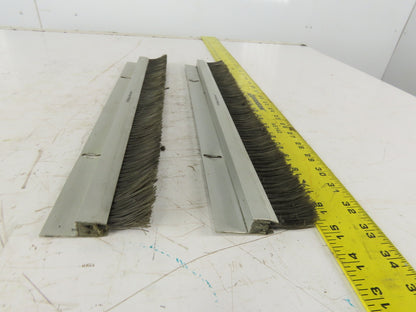 Mink Bursten 17-3/4" Nylon Bristle Brush Strip 1-1/2" Wide Lot Of 2