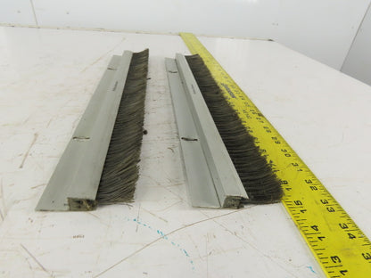 Mink Bursten 17-3/4" Nylon Bristle Brush Strip 1-1/2" Wide Lot Of 2