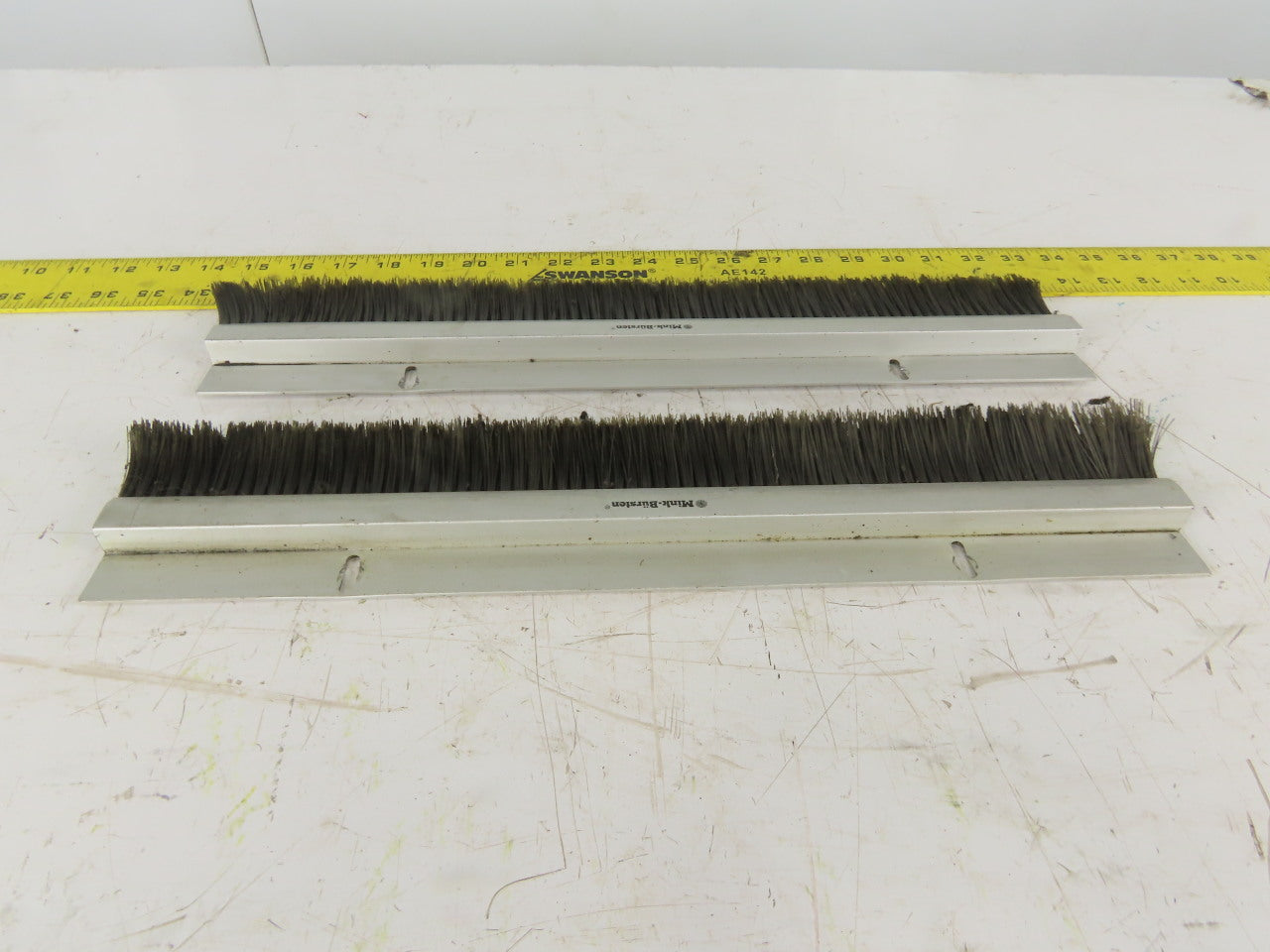 Mink Bursten 17-3/4" Nylon Bristle Brush Strip 1-1/2" Wide Lot Of 2