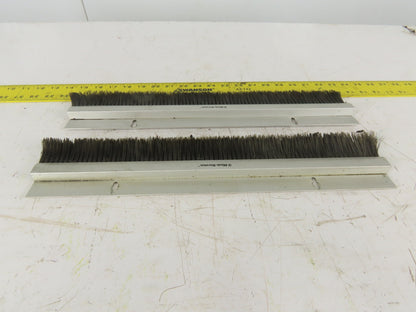 Mink Bursten 17-3/4" Nylon Bristle Brush Strip 1-1/2" Wide Lot Of 2