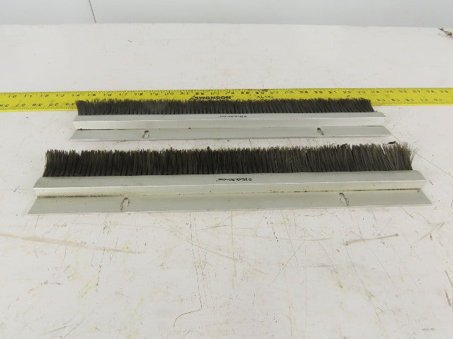 Mink Bursten 17-3/4" Nylon Bristle Brush Strip 1-1/2" Wide Lot Of 2