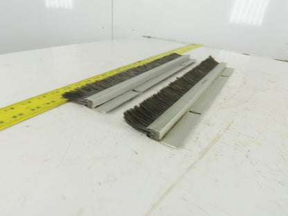 Mink Bursten 17-3/4" Nylon Bristle Brush Strip 1-1/2" Wide Lot Of 2