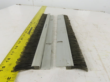 Mink Bursten 17-3/4" Nylon Bristle Brush Strip 1-1/2" Wide Lot Of 2
