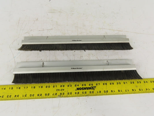 Mink Bursten 17-3/4" Nylon Bristle Brush Strip 1-1/2" Wide Lot Of 2